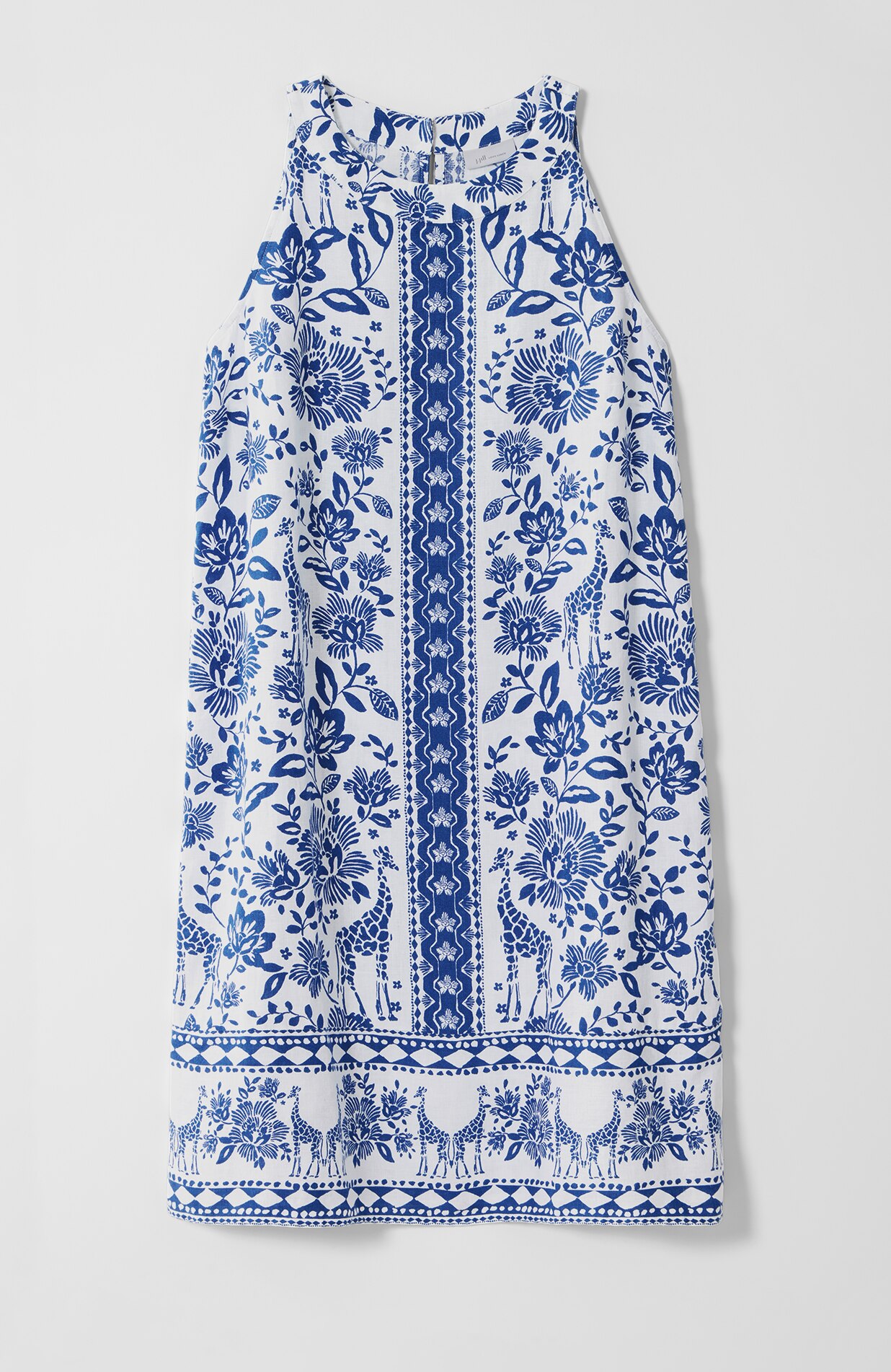 printed shift dress