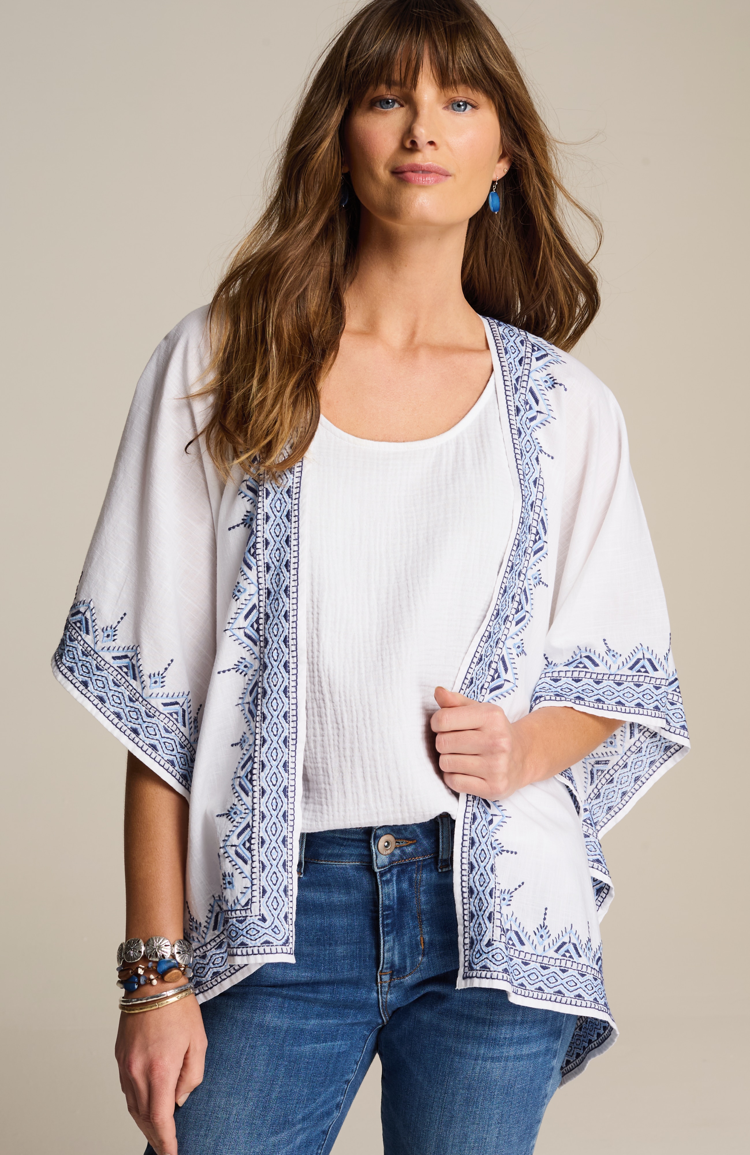 COTTON-GAUZE TANK | JJill