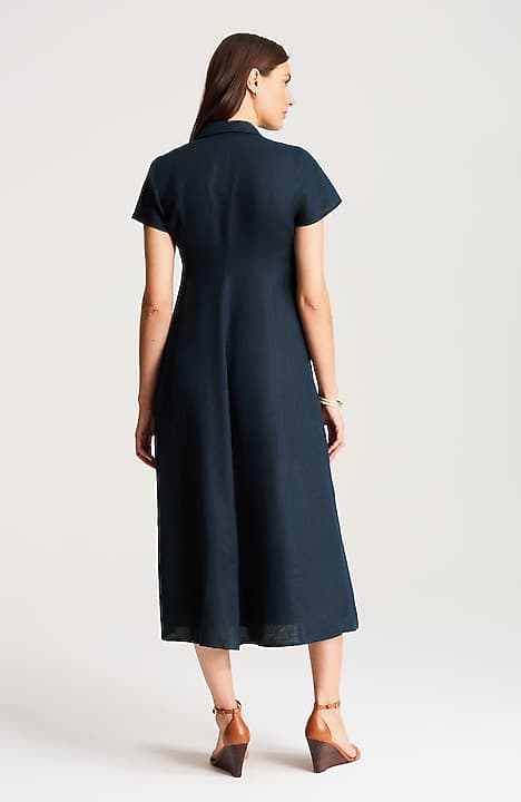 Linen Maxi Shirtdress | JJill