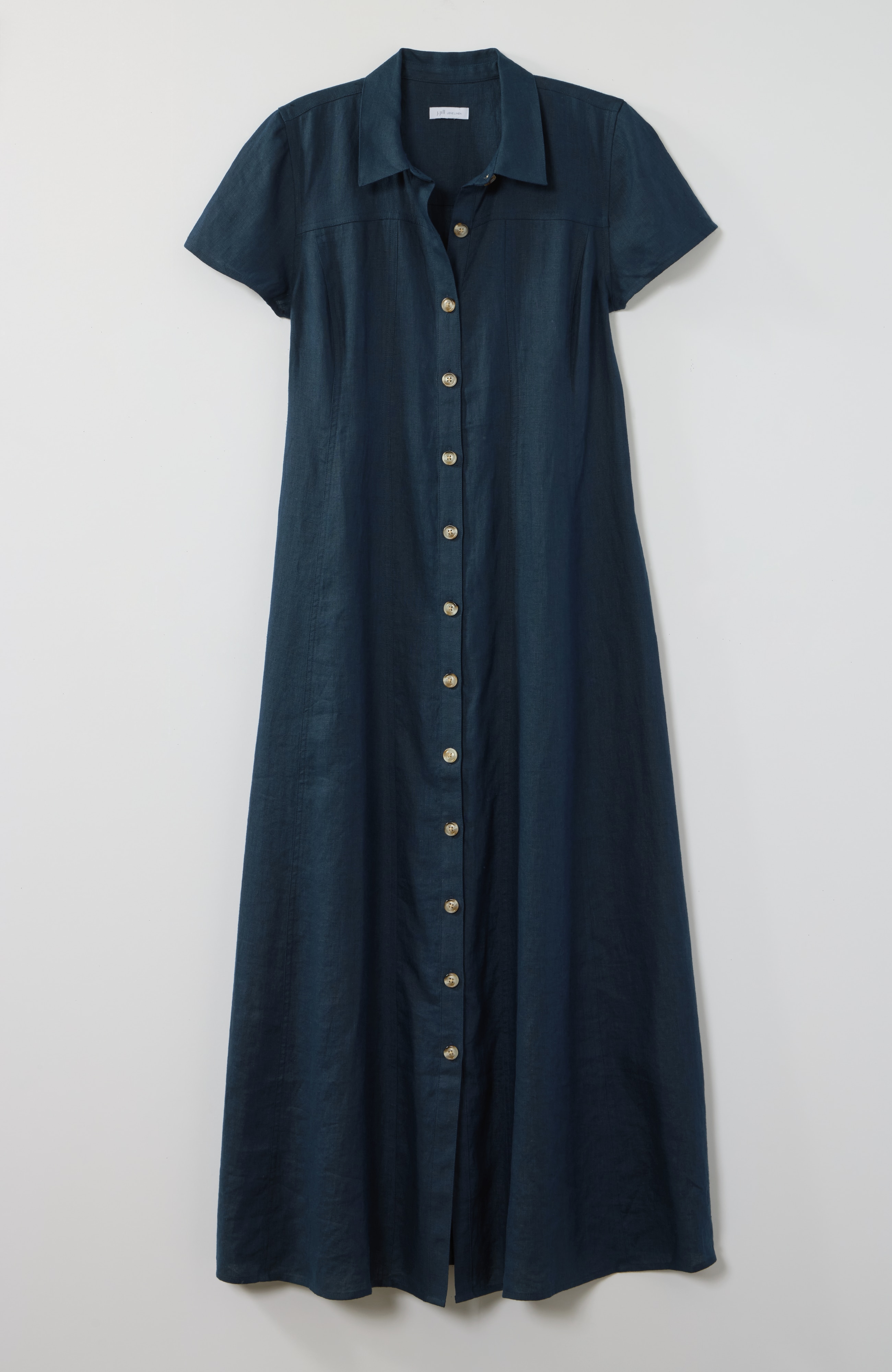 linen maxi shirtdress