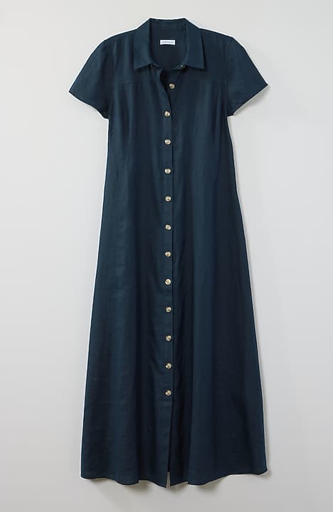 Linen Maxi Shirtdress | JJill Linen Maxi Shirtdress | JJill