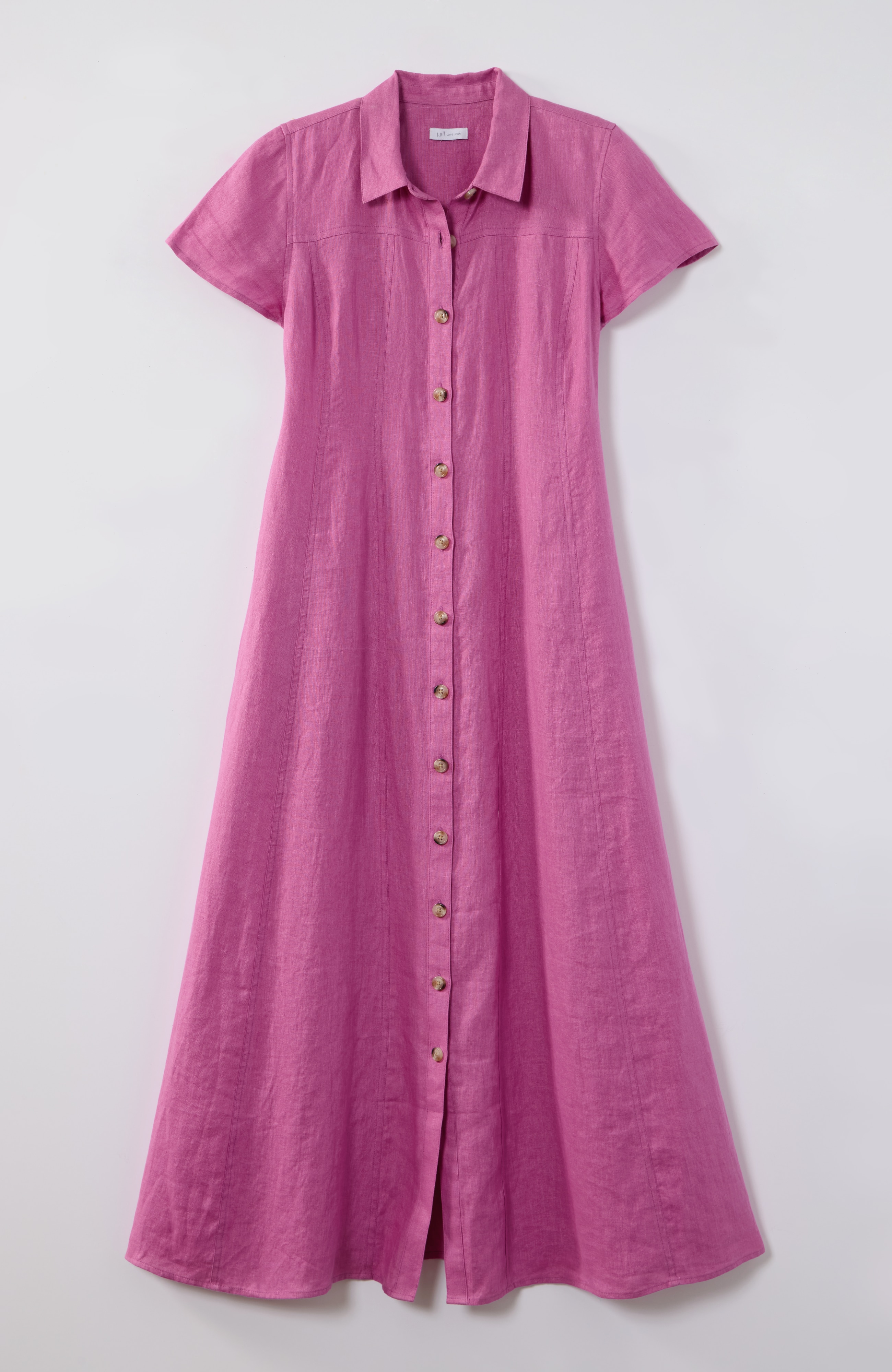 linen maxi shirtdress