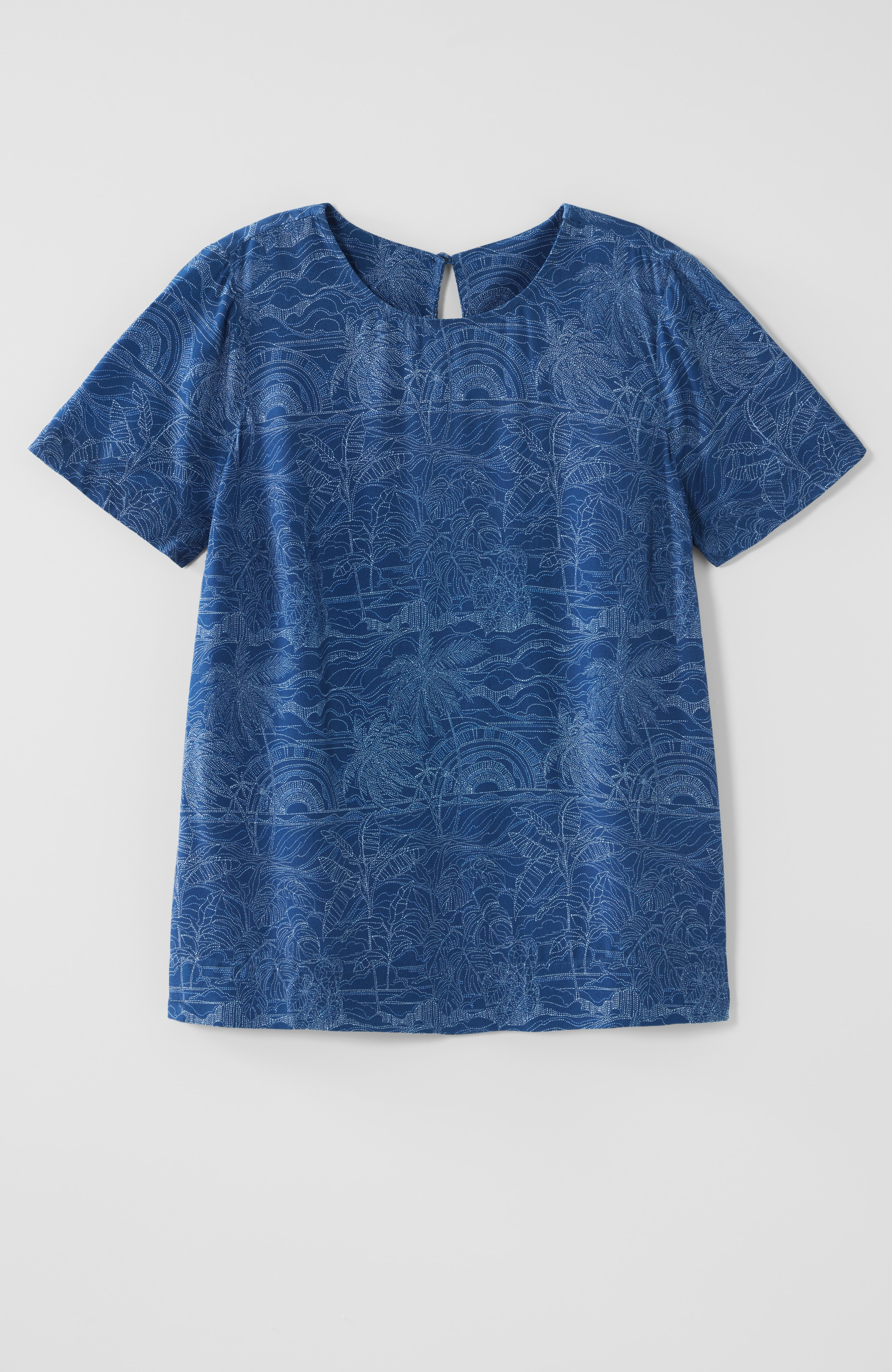 SILKY-SOFT PLEAT-BACK TEE | JJill
