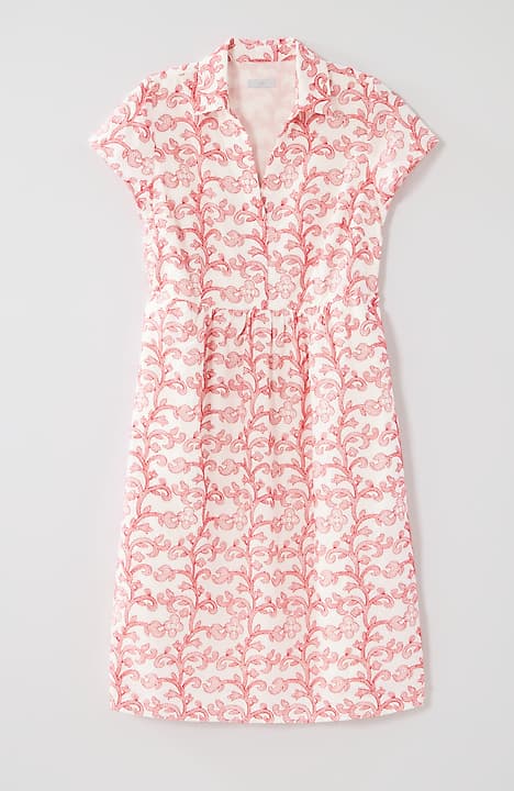 embroidered a-line shirtdress