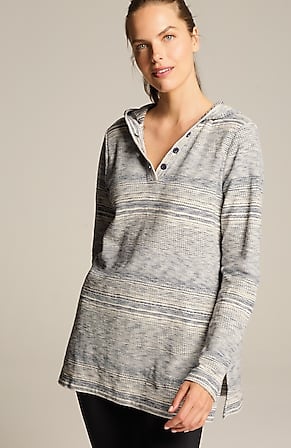 Image for Fit Textured-Stripes Tunic
