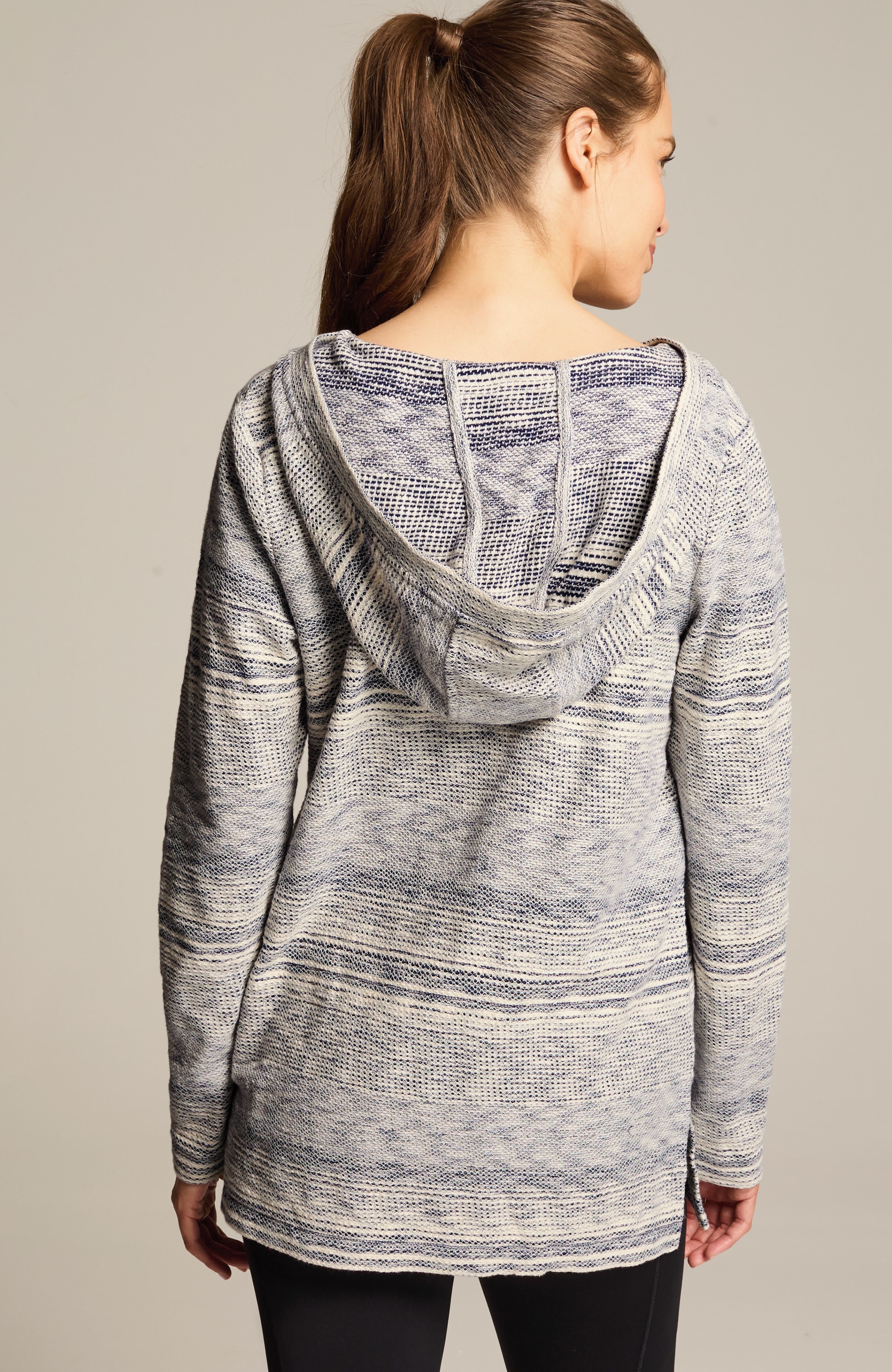 fit textured-stripes tunic