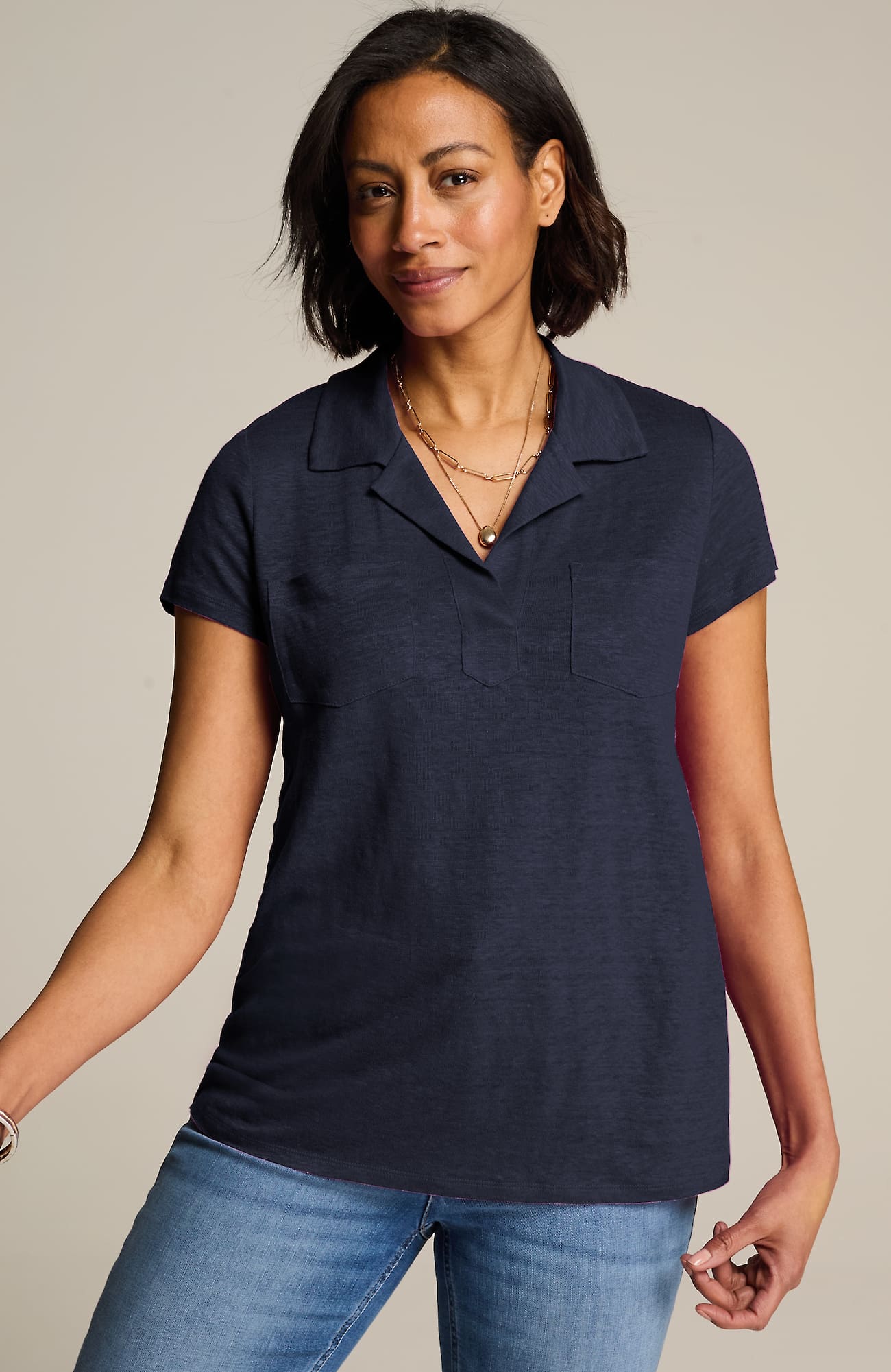 Jjill J.jill Linen Patch-pocket Tee