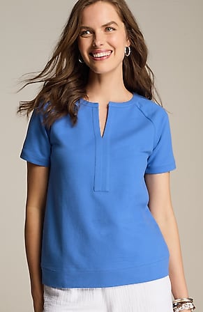 Image for French Terry Short-Sleeve Pullover