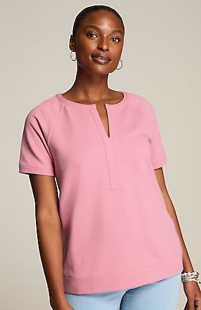 Image for French Terry Short-Sleeve Pullover