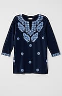embroidered knit tunic