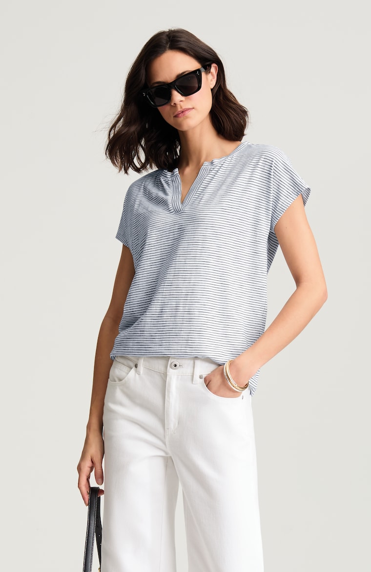 Primary view of the cap-sleeve tee