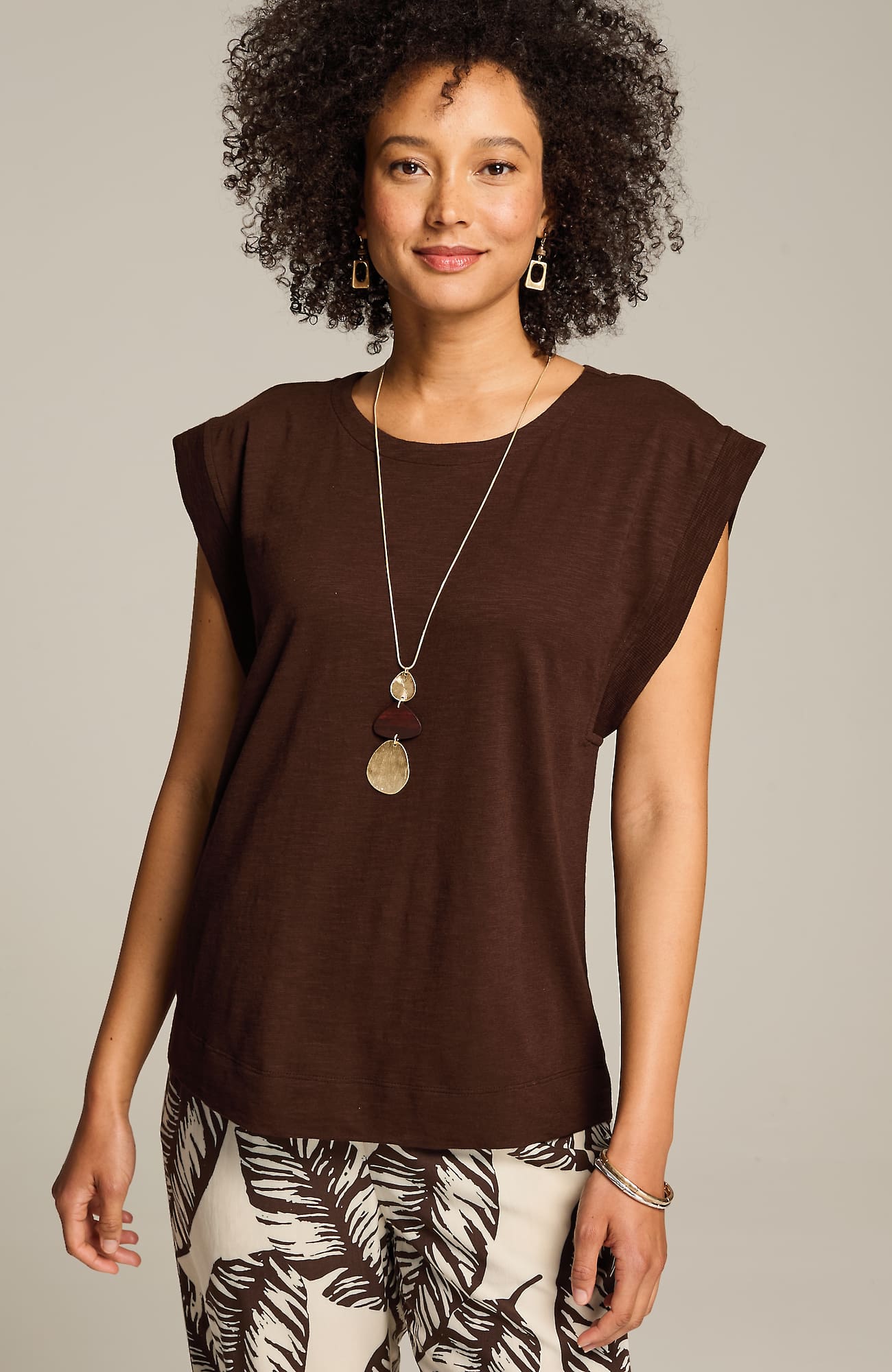 Jjill J.jill Rib-trimmed Tee