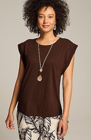 Image for Rib-Trimmed Tee