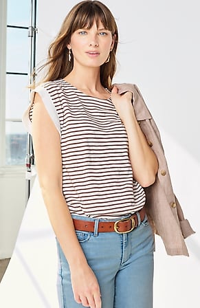 Image for Rib-Trimmed Tee