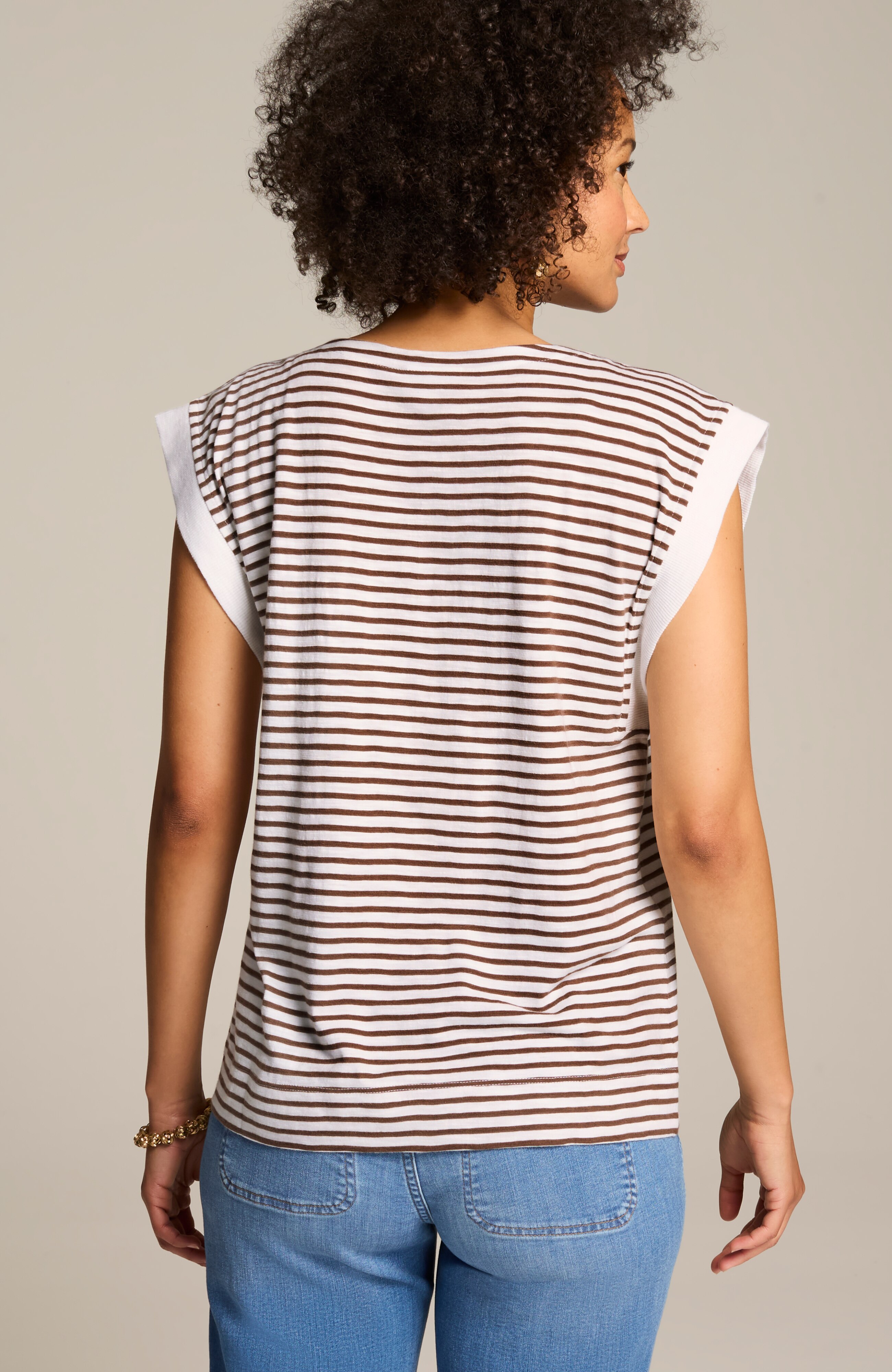 【as\"on】25ss SOL STRIPE TEE SOLS Mens Marine Long Sleeve Stripe T-Shirt (S) (White/Navy