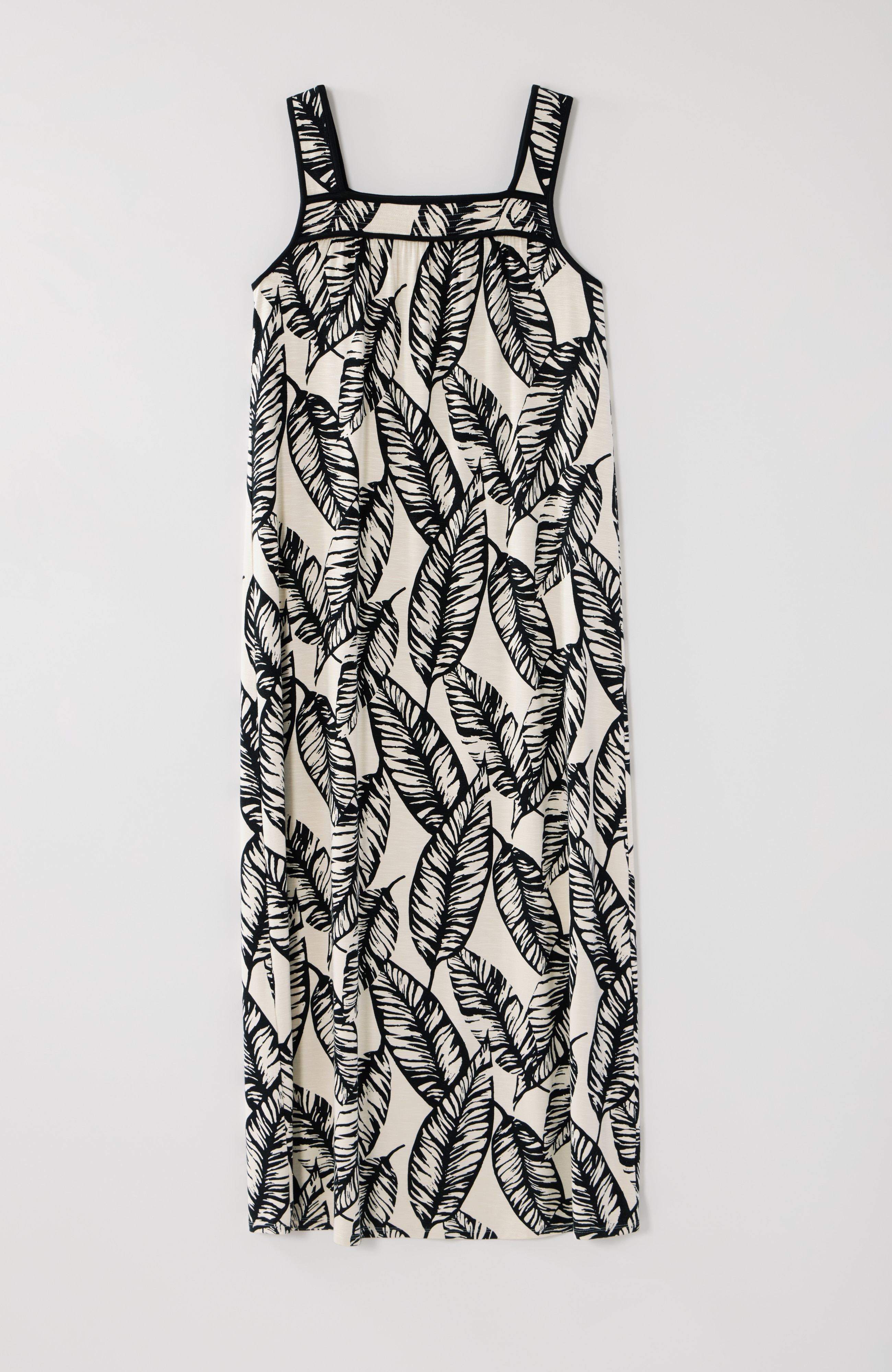PIPED-TRIM KNIT MAXI DRESS | JJill