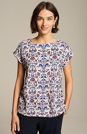 Image for Easy Boat-Neck Tee