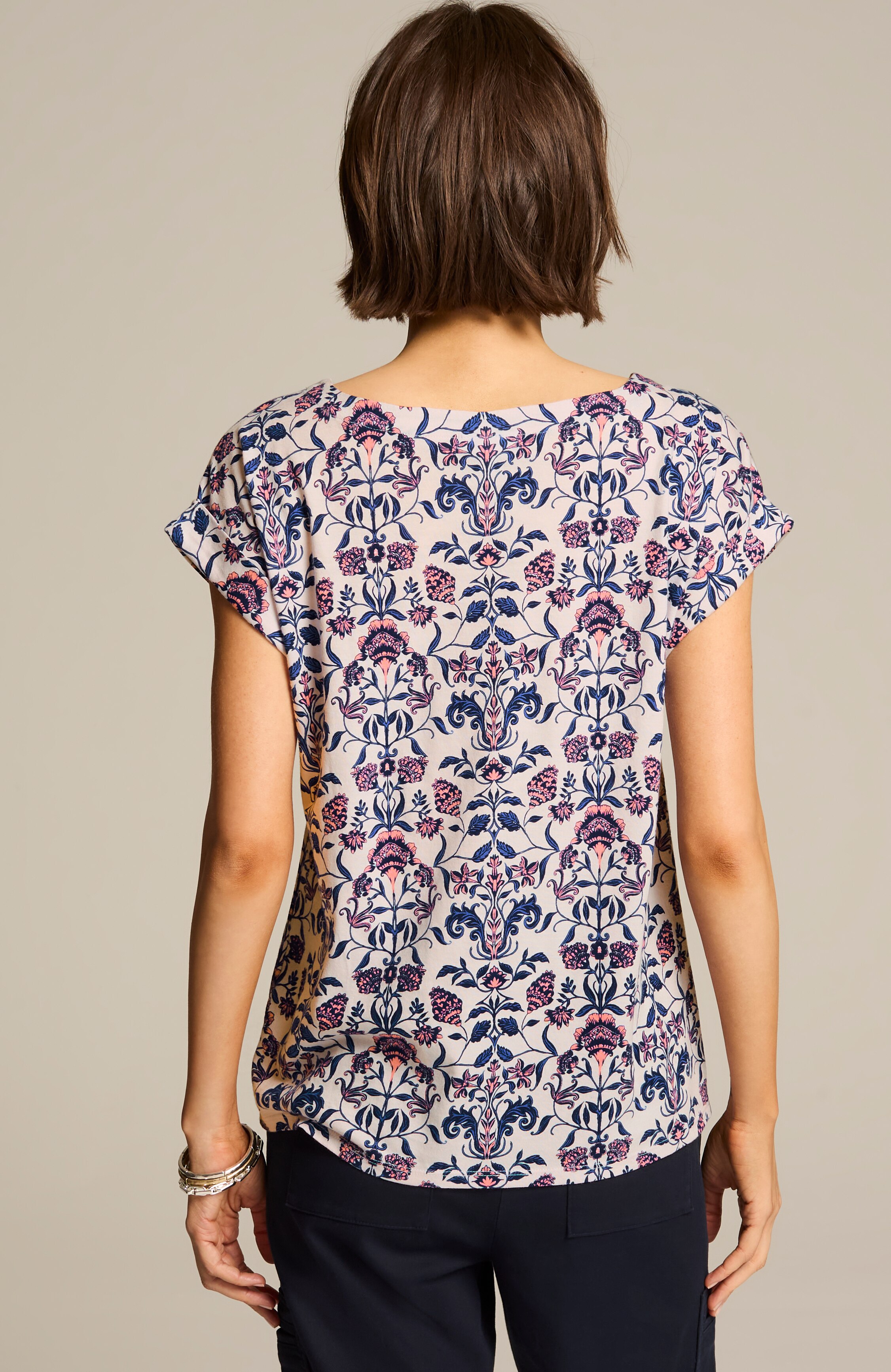 EASY BOAT-NECK TEE | JJill