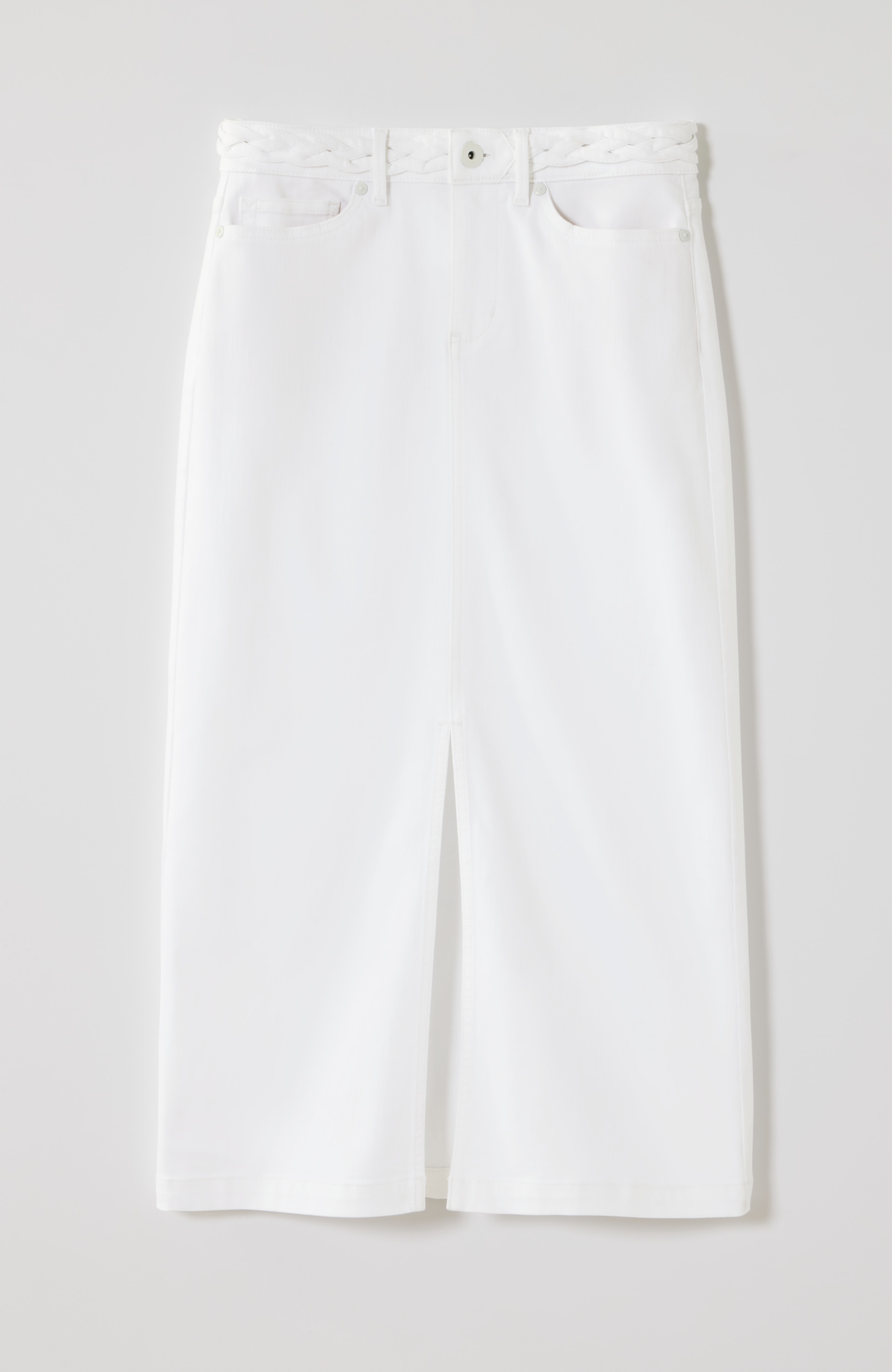 スカート [MATINKIM]pocket layered maxi skirt in white POCKET LAYERED MAXI SKIRT IN WHITE – Matin Kim