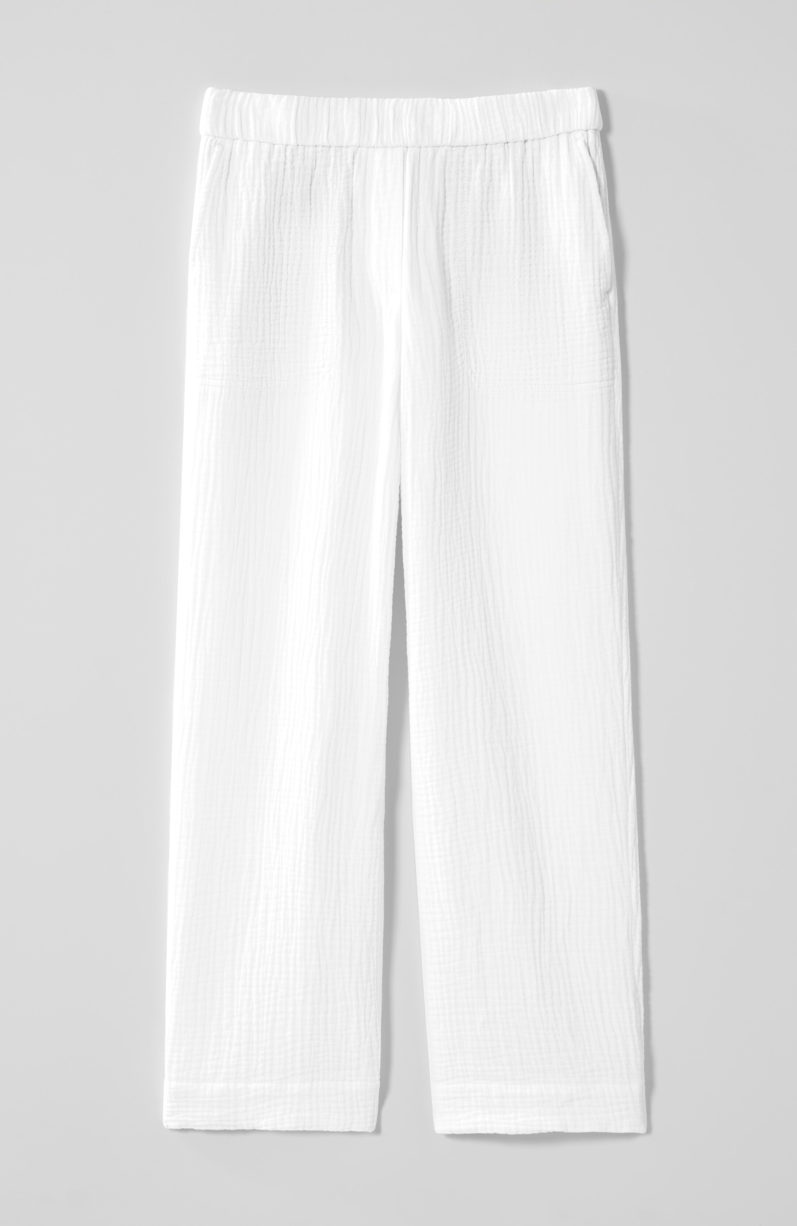 COTTON-GAUZE PULL-ON CROPS | JJill