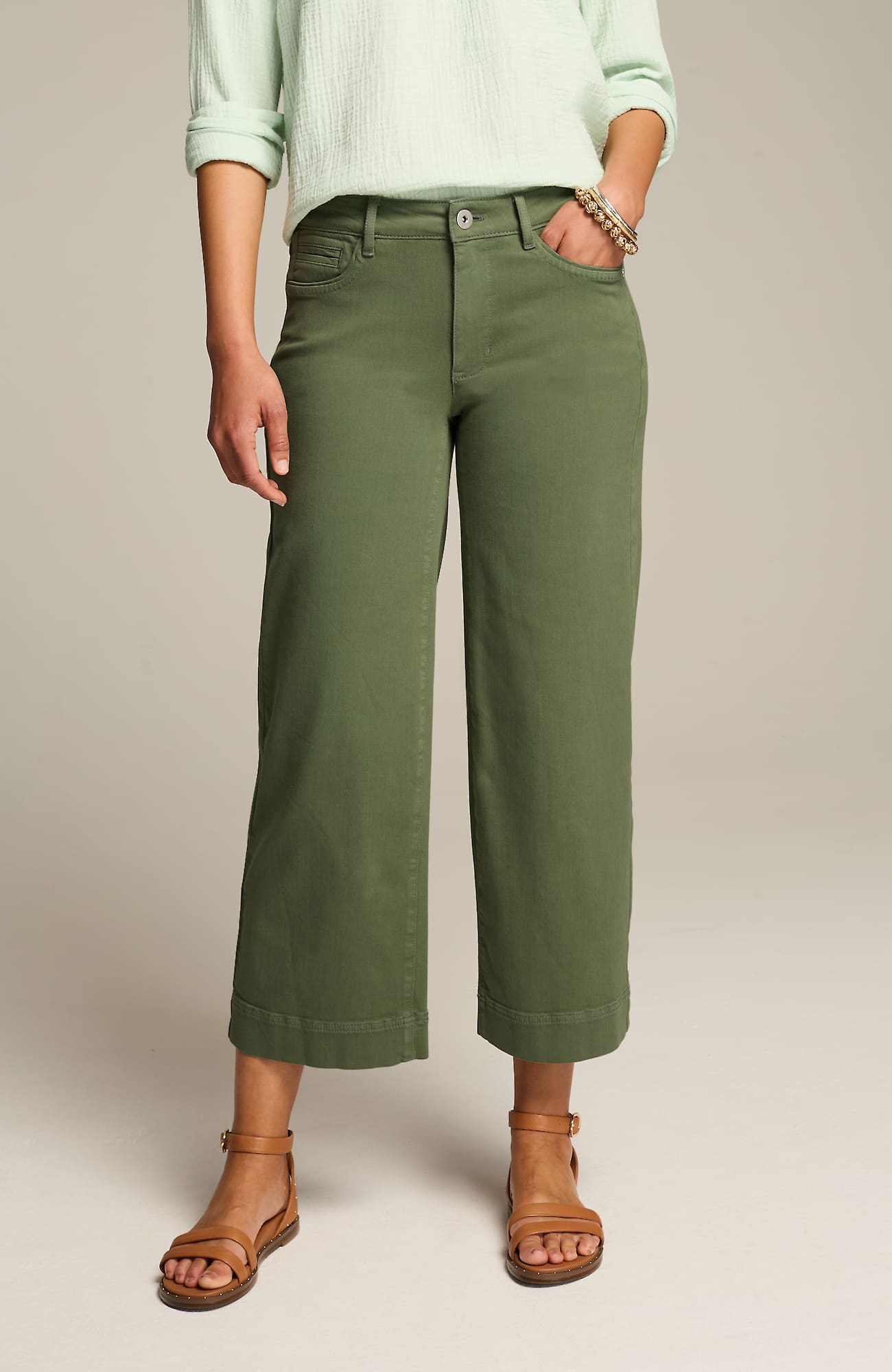 Jjill J.jill Wide-leg Cropped Jeans