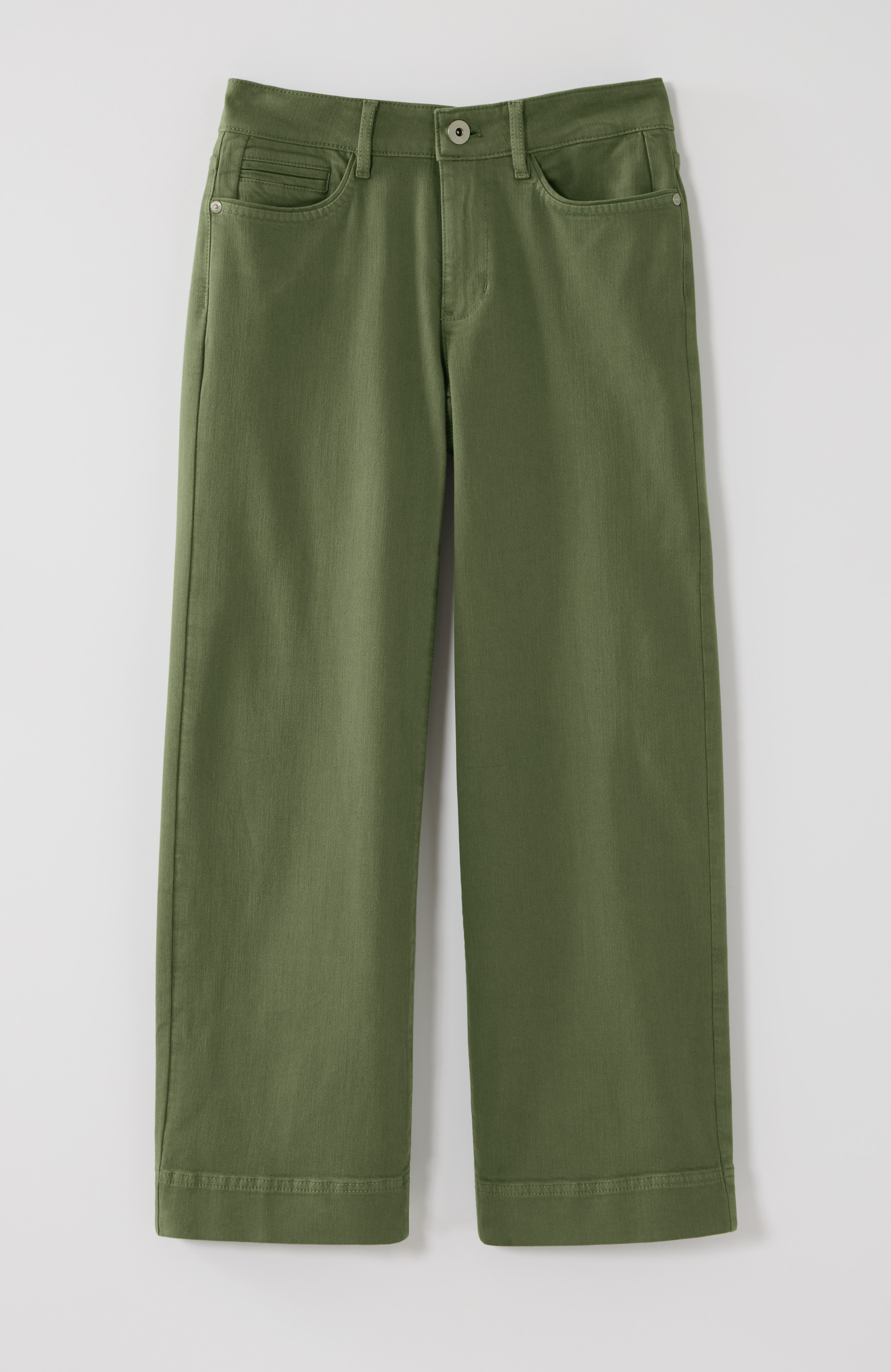 wide-leg cropped jeans
