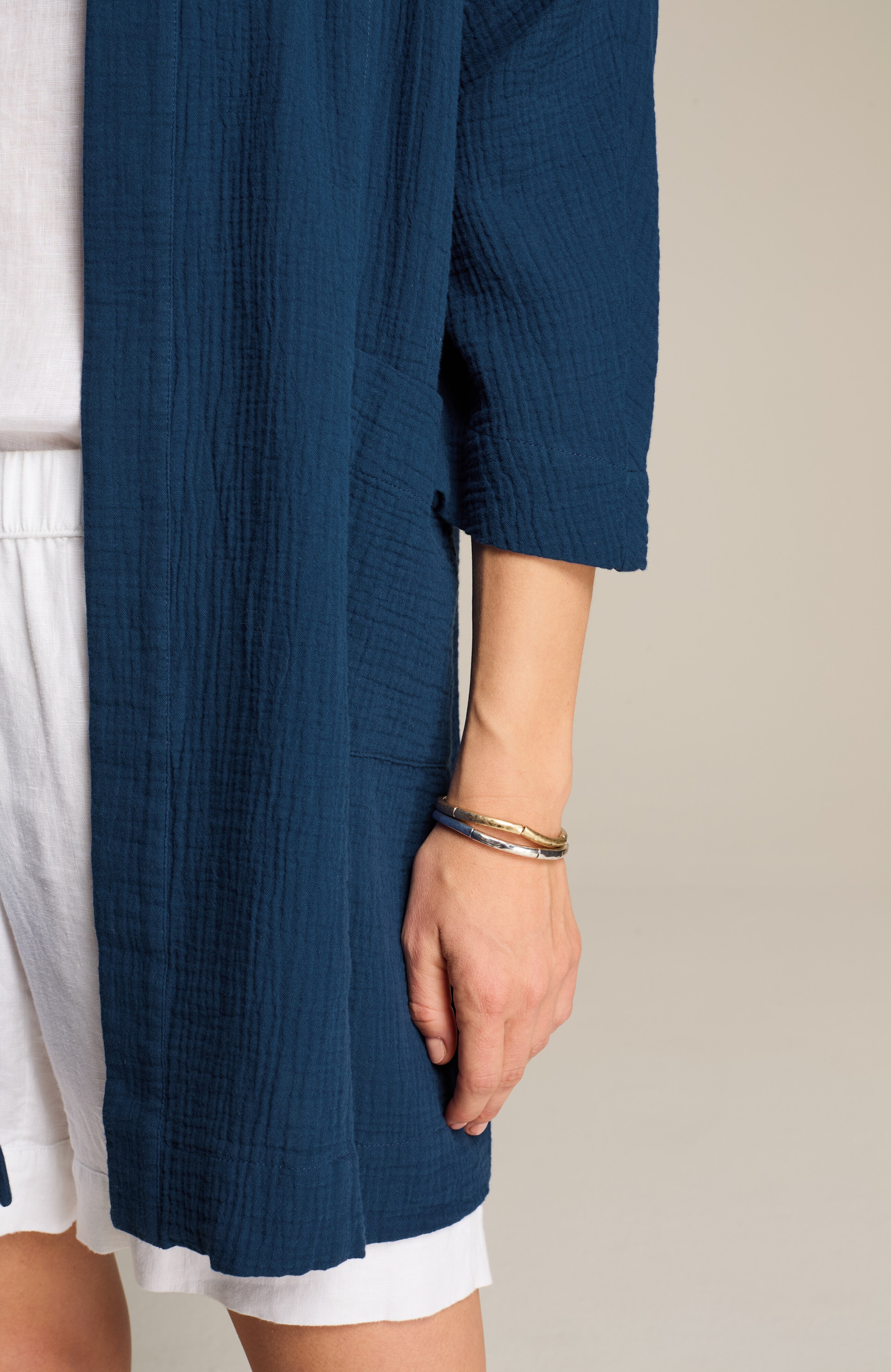 PURE JILL COTTON-GAUZE JACKET | JJill
