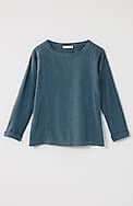 pure jill organically grown cotton seamed top