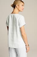 pure jill linen popover top