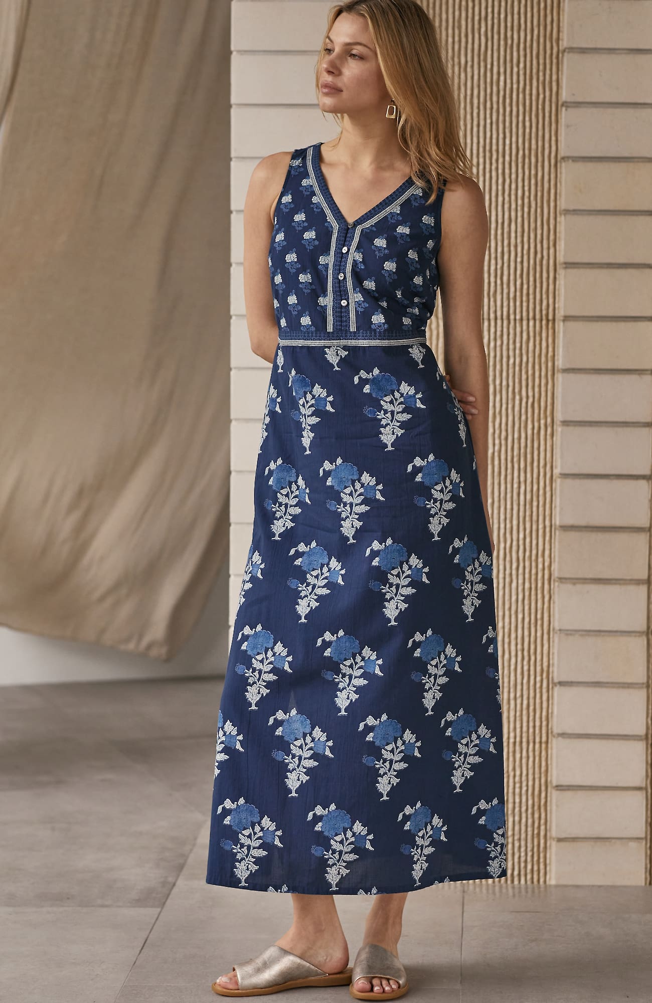 Jjill J.jill Pure Jill Mixed-print Maxi Dress