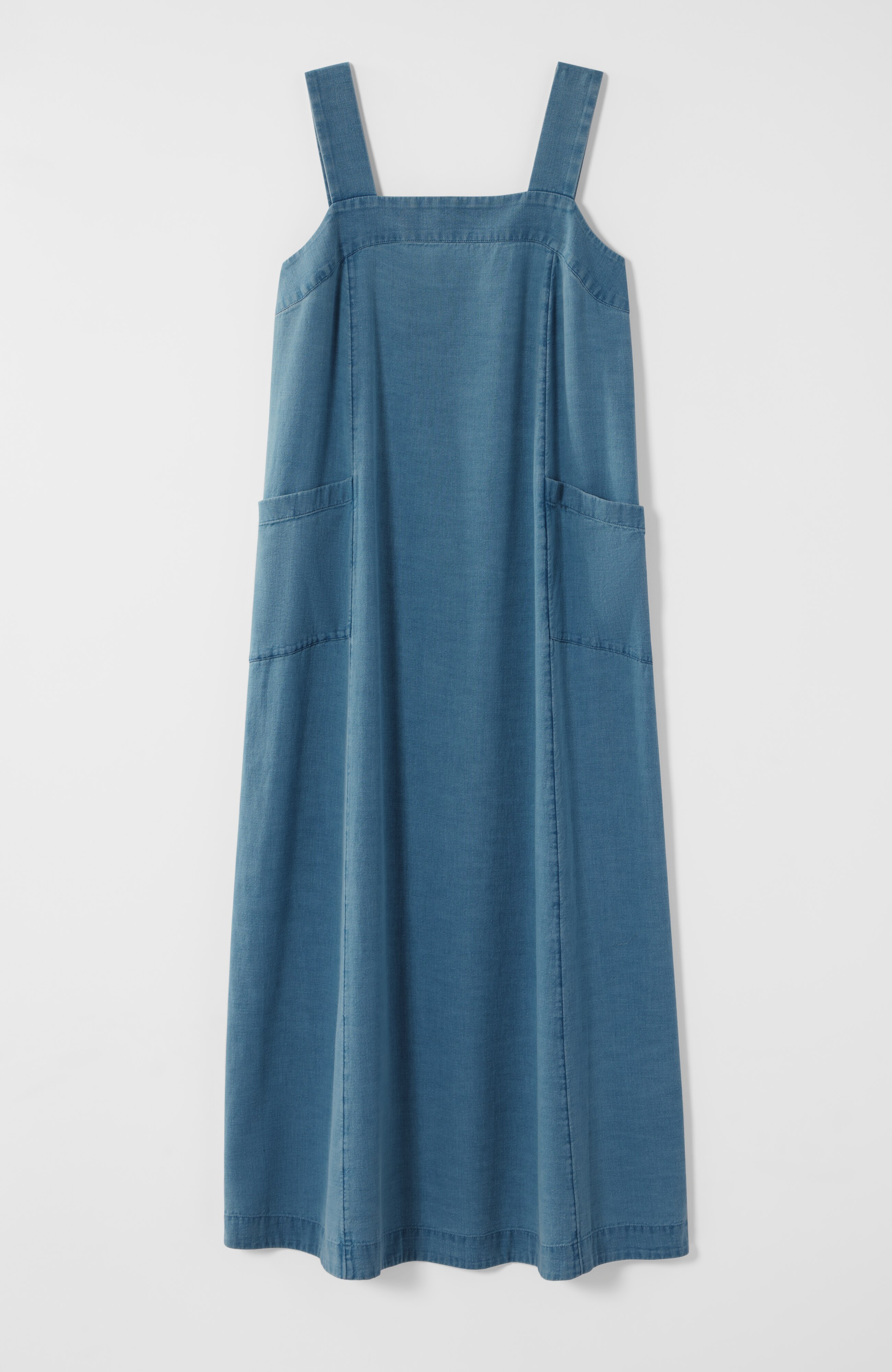 pure jill soft indigo maxi dress