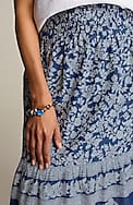 pure jill border-print maxi skirt