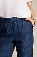 pure jill indigo dobby crops