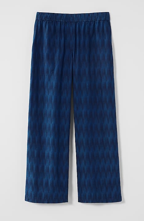 pure jill indigo dobby crops