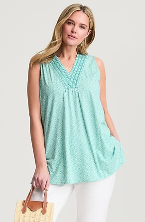 Image for Embroidered Sleeveless Tunic