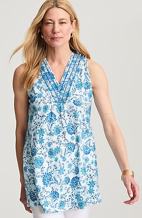 Image for Embroidered Sleeveless Tunic