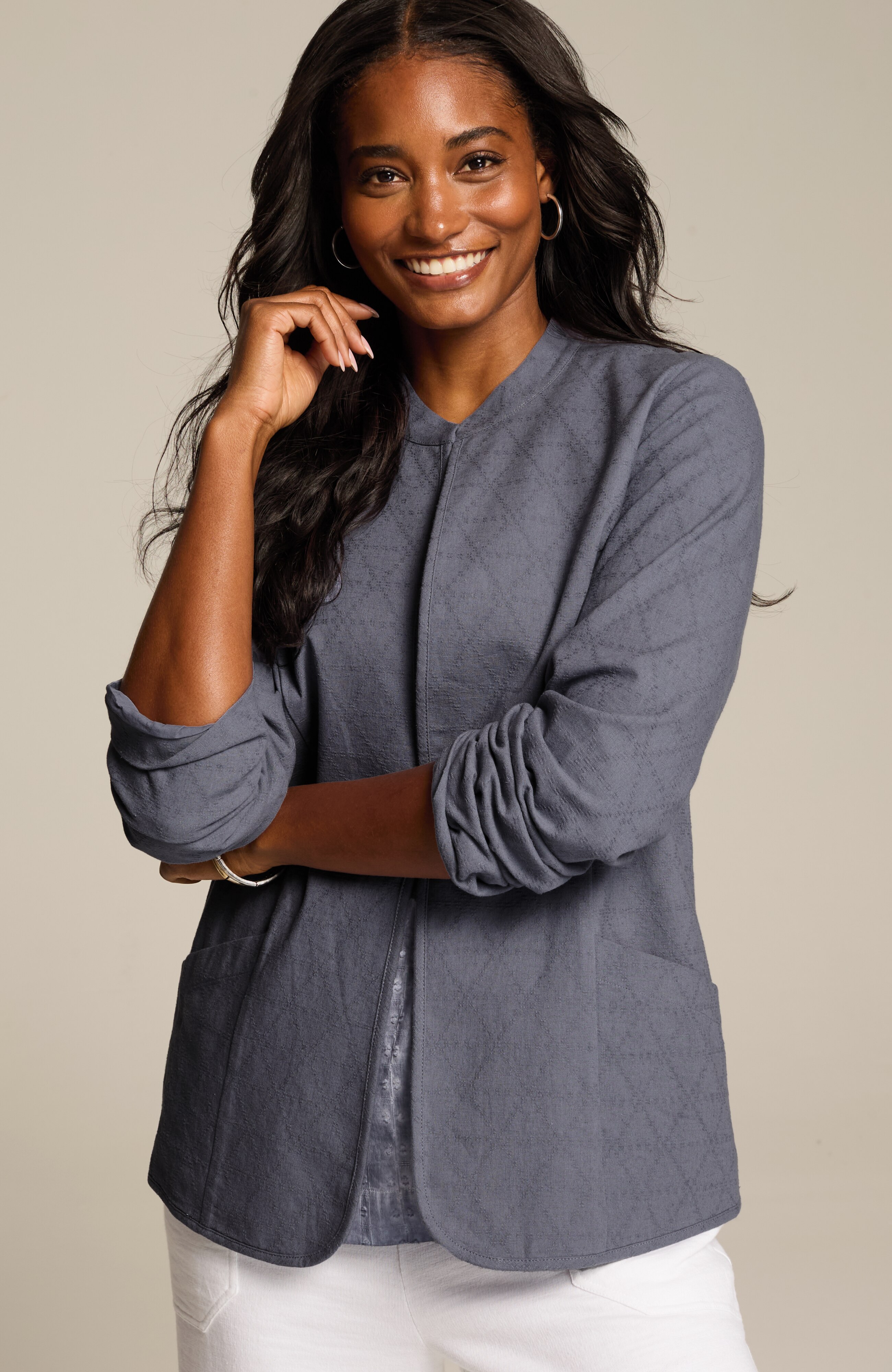 Pure Jill Cotton Dobby Jacket | JJill