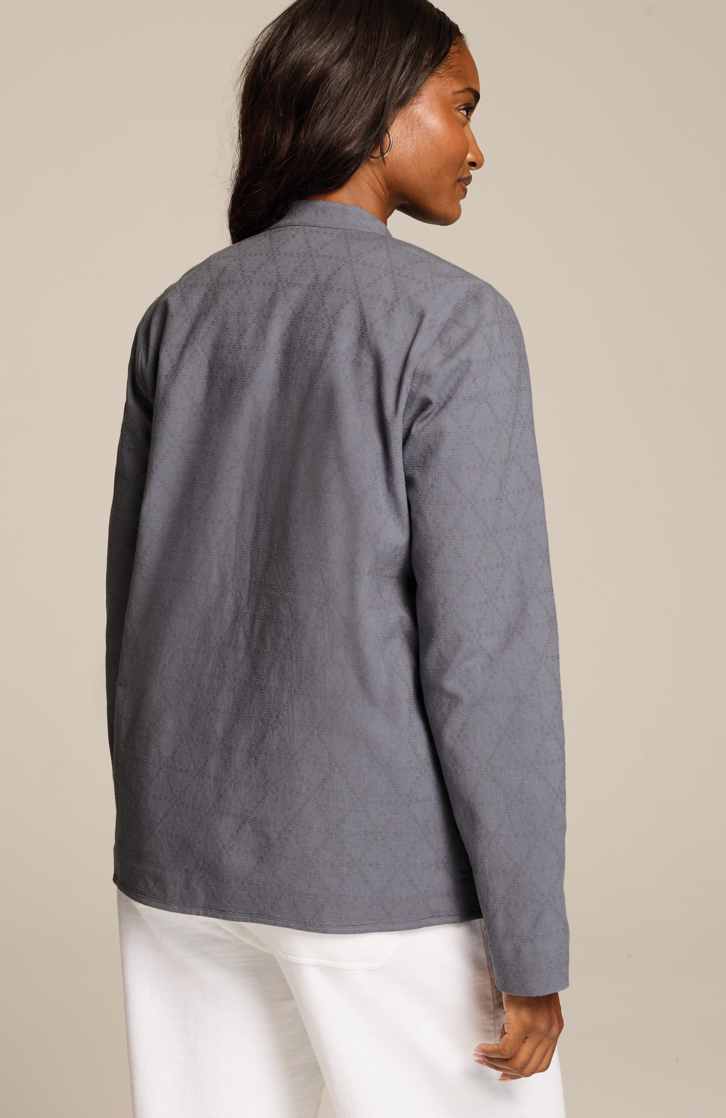 美品TODAYFUL Dobby Linen Jacket/38 PURE JILL COTTON DOBBY JACKET | JJill
