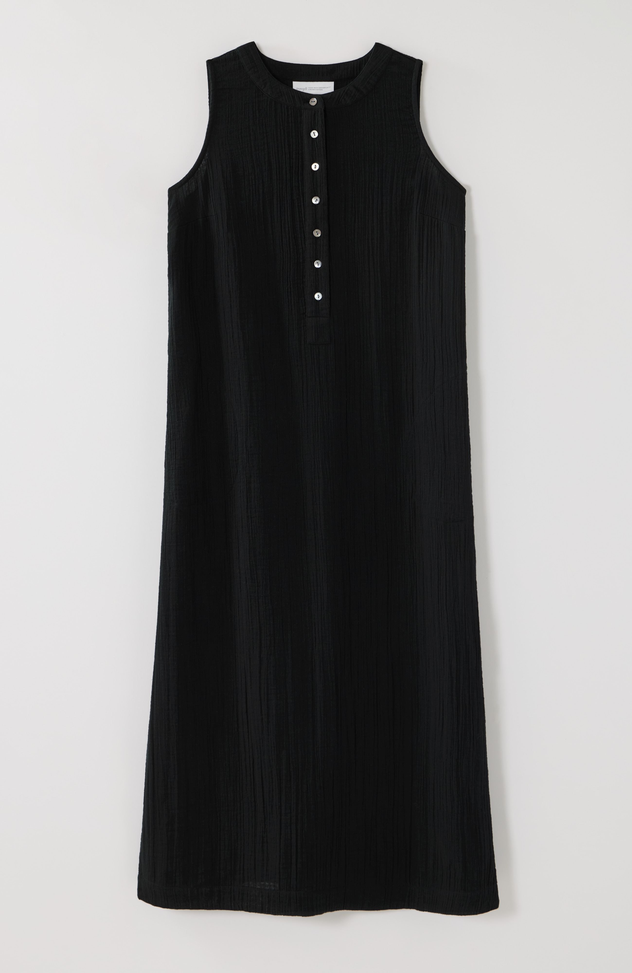 pure jill double-gauze midi dress