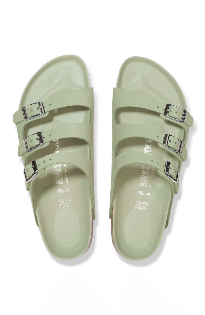 【関税&送料込】Birkenstock Mint Green Leather Florida Slipp Birkenstock® Florida Sandals | JJill