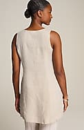 pure jill linen princess-seam tunic