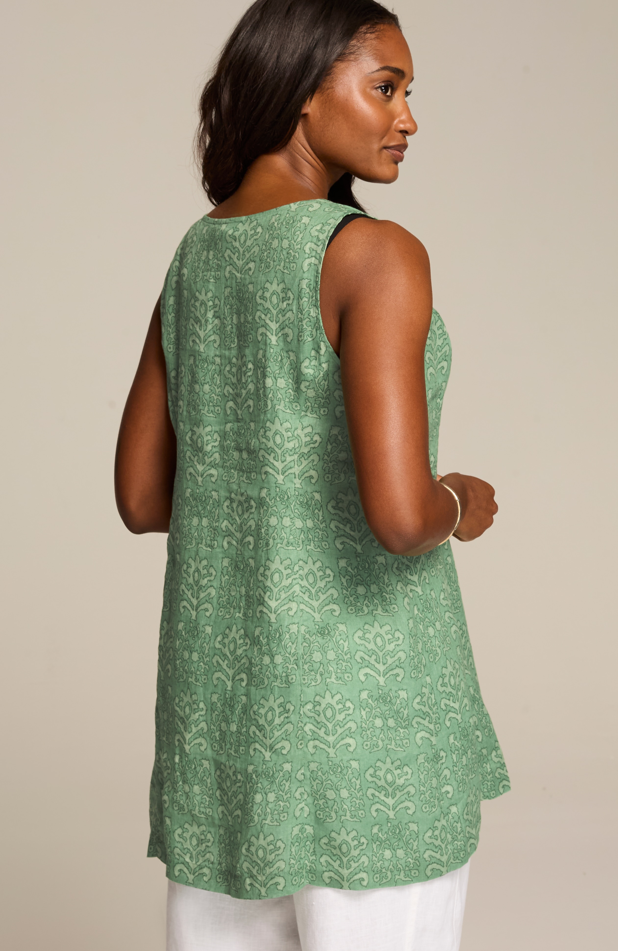 PURE JILL LINEN PRINCESS-SEAM TUNIC | JJill