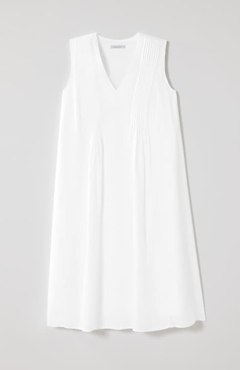 pure jill linen pintucked dress