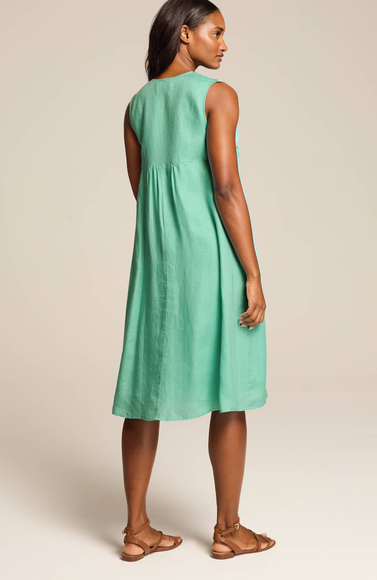 PURE JILL LINEN PINTUCKED DRESS | JJill PURE JILL LINEN PINTUCKED DRESS | JJill