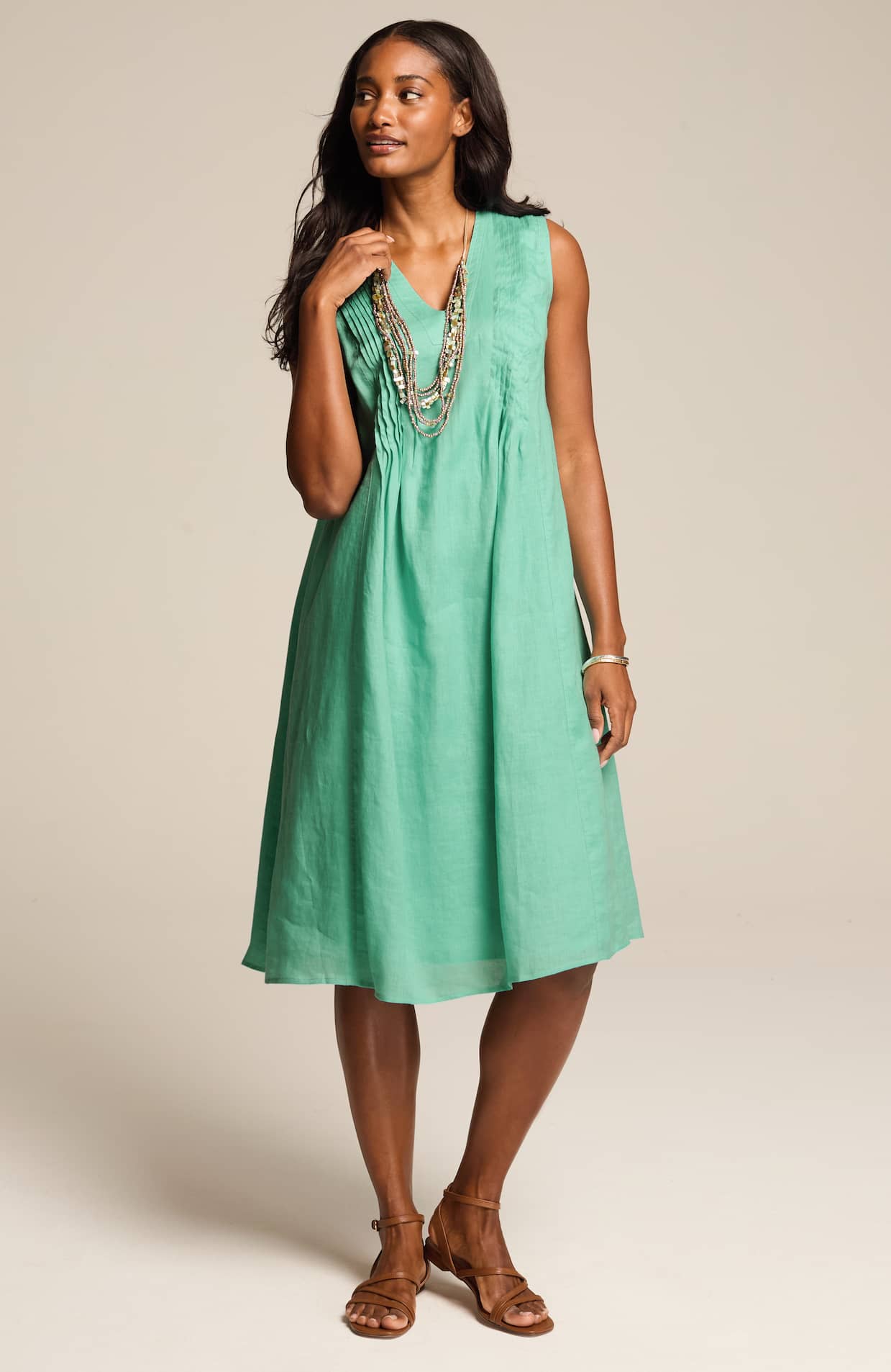 long scarf dress Bandeau Satin Bridesmaid Dress with Chiffon Neck Scarf main image 1