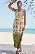 pure jill dip-dyed ikat dress