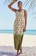 pure jill dip-dyed ikat dress