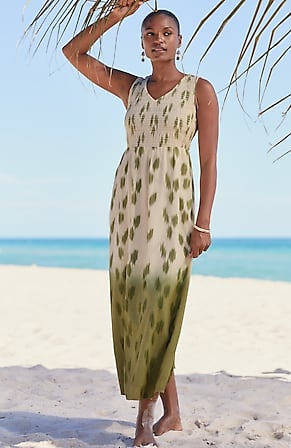 Image for Pure Jill Dip-Dyed Ikat Dress