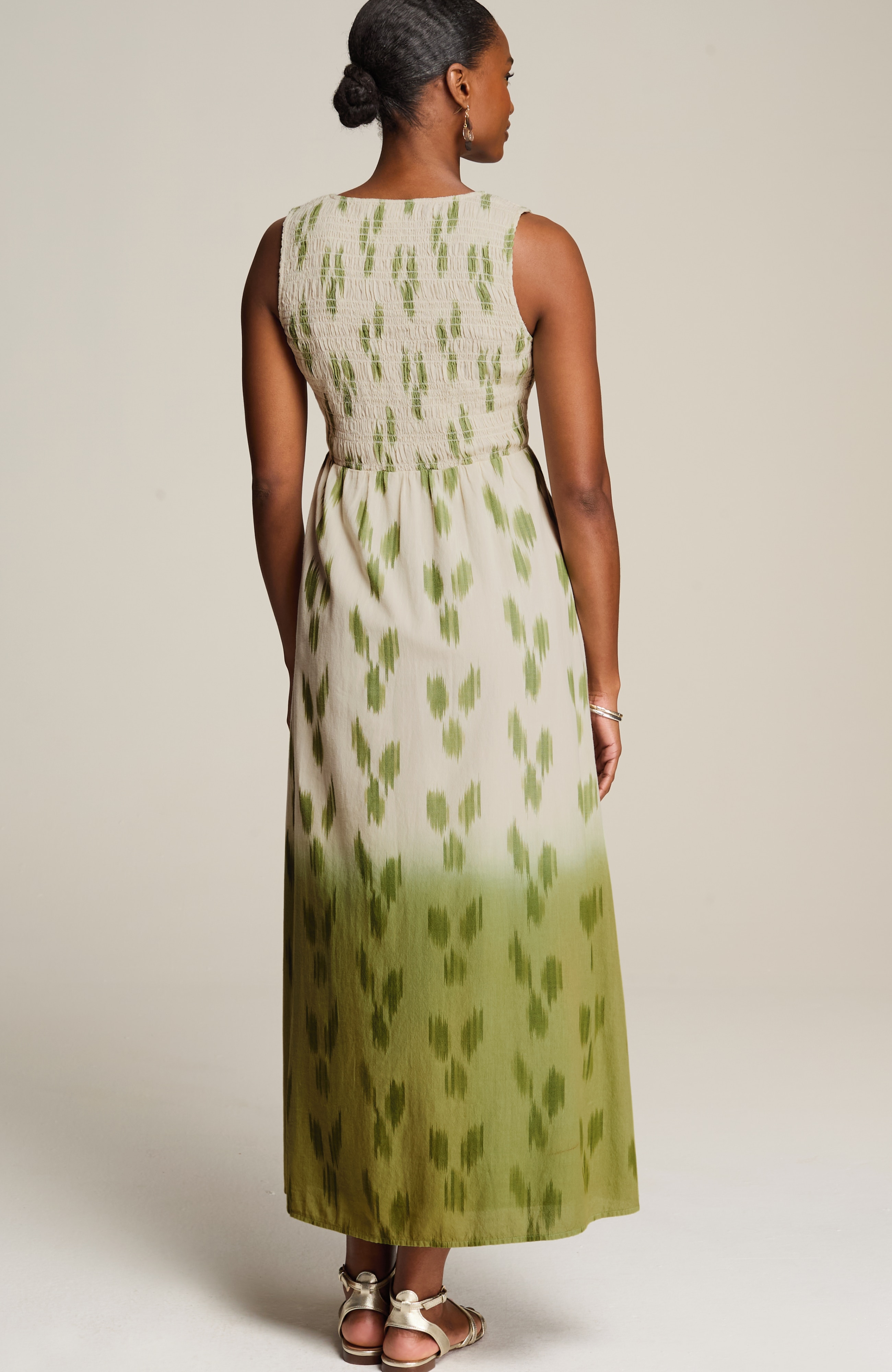 pure jill dip-dyed ikat dress