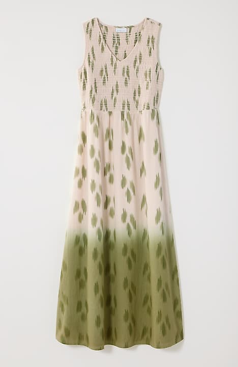 pure jill dip-dyed ikat dress
